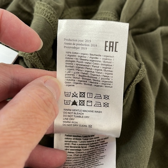 Mama Licious NWT Olive Ivy Green Annabell Short Sleeve Jersey Dress - Picture 11 of 11